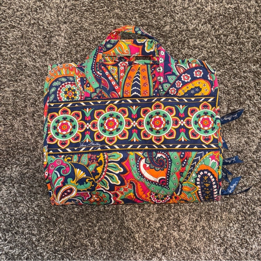 VERA BRADLEY Paisley Makeup/Travel Hanging Organizer - Picture 8 of 11